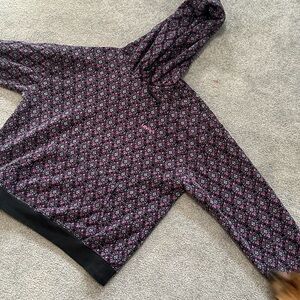 Levi's Purple Floral Pullover Hoodie